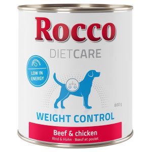 12x800g Diet Care Weight Control Beef & Chicken Rocco-koiranruoka