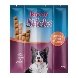 12 kpl Sticks kana & lohi Rocco koiranherkut