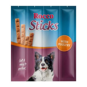 12 kpl Sticks siipikarja Rocco koiranherkut
