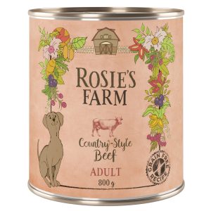 6x800g Adult nauta Rosie's Farm koiranruoka