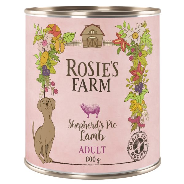 6x800g  Adult lammas Rosie's Farm koiranruoka
