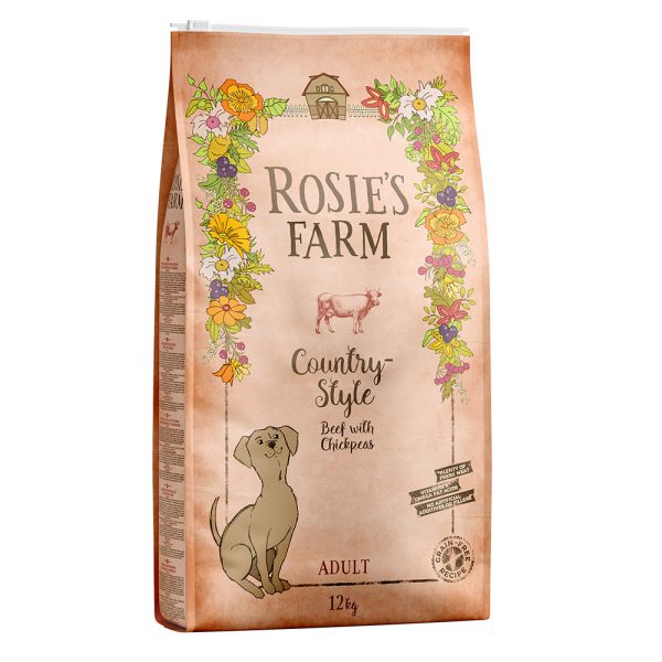 12kg Adult Country-Style Beef with Chickpeas Rosie's Farm -koiranruoka