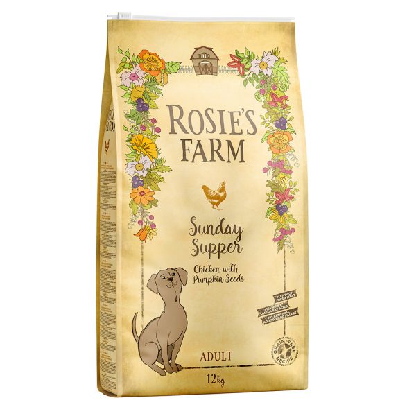 12kg Adult Sunday Supper Chicken with Pumpkin Seeds Rosie's Farm -koiranruoka