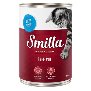 6x400g nauta kalalla Smilla Kissanruoka
