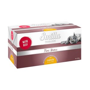 24x100g Fine Menu herkkuydin nauta, kananrinta & paprika Smilla
