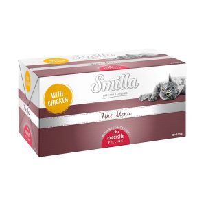 8x100g Fine Menu herkkuydin kana, naudanliha & porkkana Smilla