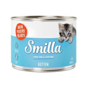 6x200g Kitten siipikarjansydän Smilla kissan märkäruoka