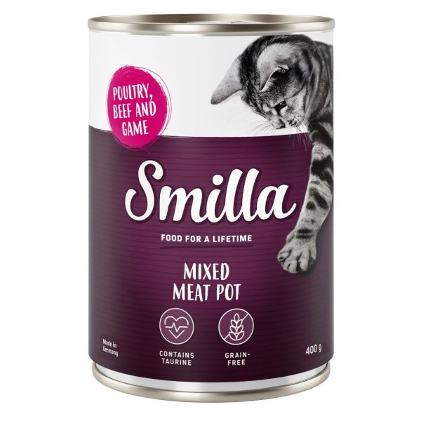 6x400g lihapata+siipikarja/nauta/riista Smilla kissalle