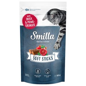 50g Soft Sticks ankka & granaattiomena Smilla kissanherkut
