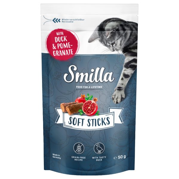 50g Soft Sticks ankka & granaattiomena Smilla kissanherkut