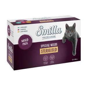 12x85g Sterilised Mix -tuorepussilajitelma Smilla-kissanruoka