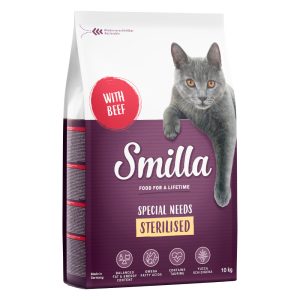 10kg Adult Sterilised nauta Smilla kissan kuivaruoka
