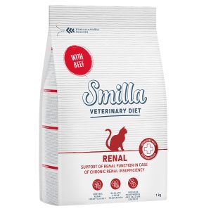 1kg Veterinary Diet Renal Smilla nauta kissan kuivaruoka