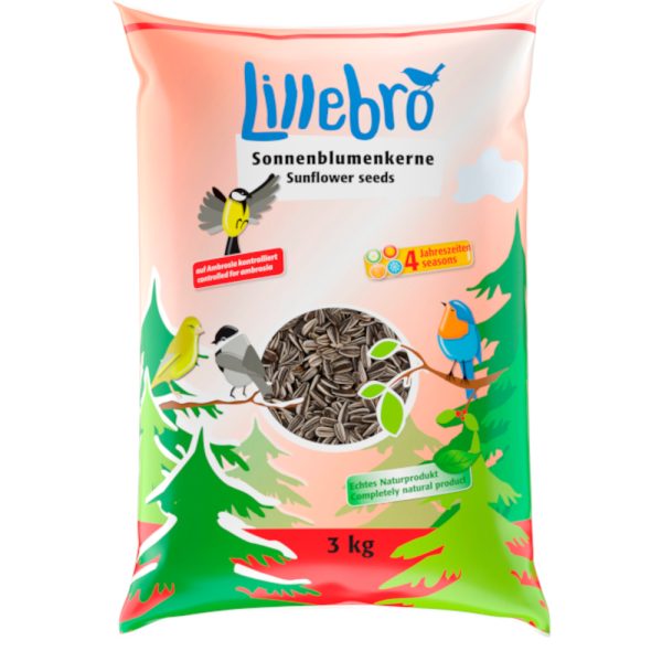 3kg auringonkukansiemenet, kuorittu Lillebro linnuille