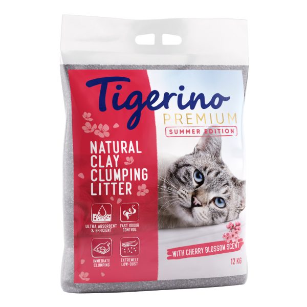 Tigerino Canada Style -kissanhiekka, kirsikankukantuoksuinen 2 x 12kg