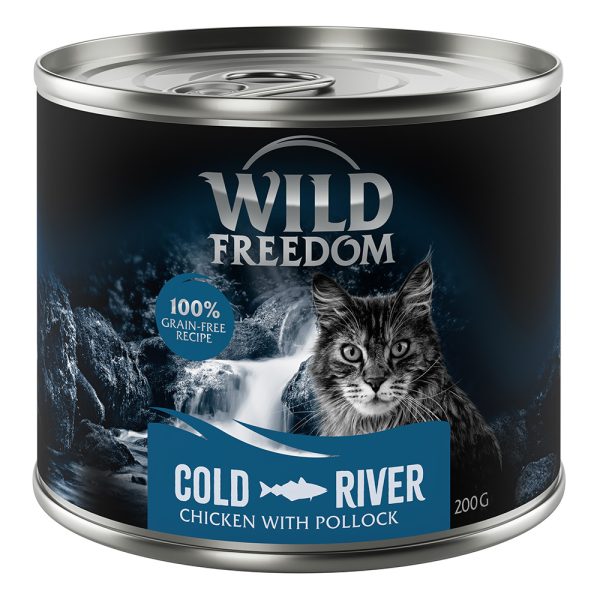 12x200g Adult Cold River seiti & kana Wild Freedom Kissanruoka