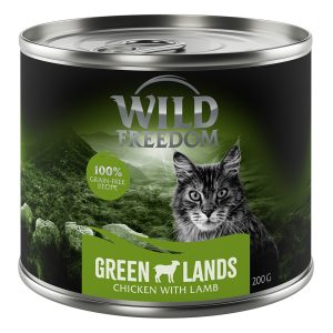 12x200g Adult Green Lands lammas & kana Wild Freedom Kissanruoka