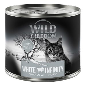 12x200g White Infinity - kana & hevonen Wild Freedom Adult kissanruoka