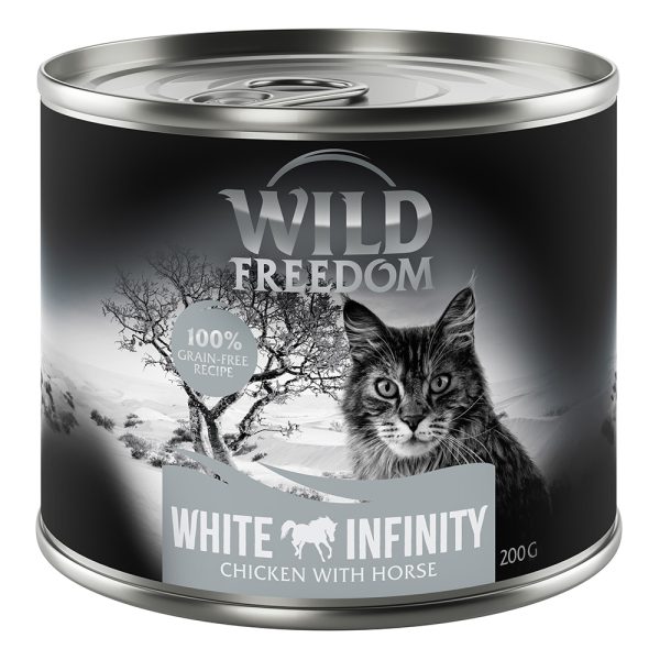 12x200g White Infinity - kana & hevonen Wild Freedom Adult kissanruoka