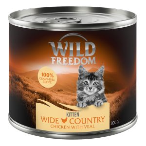 12x200g Kitten "Wide Country" vasikka & kana Wild Freedom Kissanruoka