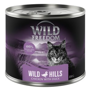 12x200g Adult Wild Hills - ankka & kana Wild Freedom Kissanruoka