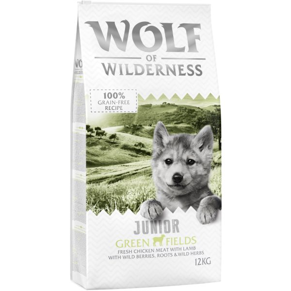 12kg Little Wolf of Wilderness Junior Green Fields lammas koiranruoka