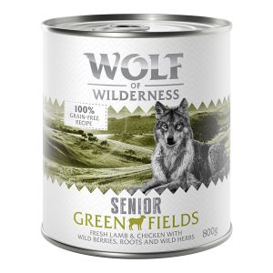 Wolf of Wilderness Senior Green Fields lammas & kana koiranruoka