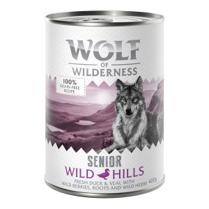 Wolf of Wilderness Senior Wild Hills ankka & vasikka koiranruoka